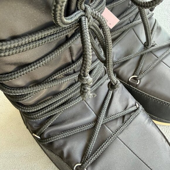 Women's Buffy Winter Boots - Wild Fable Black 10 - Picture 10 of 14